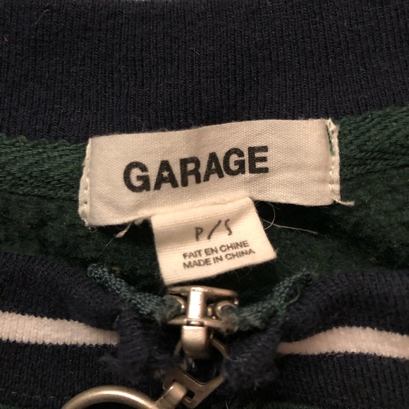 Garage cropped zipped sweatshirt - Picture 3 of 4